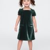 Baby & Toddler Velour Bow Shift Dress