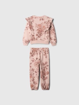 Baby & Toddler Vintage Soft Ruffle Logo Sweat Set