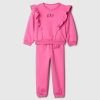 Baby & Toddler Vintage Soft Ruffle Logo Sweat Set