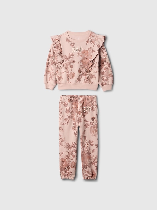 Baby & Toddler Vintage Soft Ruffle Logo Sweat Set Baby & Toddler Vintage Soft Ruffle Logo Sweat Set