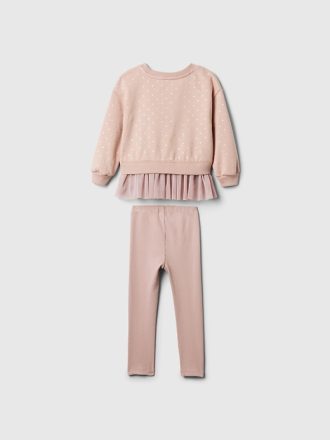 Baby & Toddler Vintage Soft Tulle Sweatshirt Set