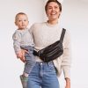 Black Kibou Vegan Leather Diaper Bag