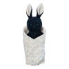 Bunny Rattle and Burp Cloth