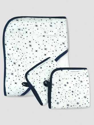 Honest Baby Clothing 3 Piece Organic Cotton Hooded Towel Set Honest Baby Clothing 3 Piece Organic Cotton Hooded Towel Set