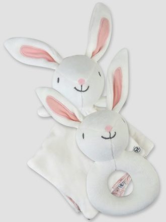 Honest Baby Clothing Lovey and Rattle Set
