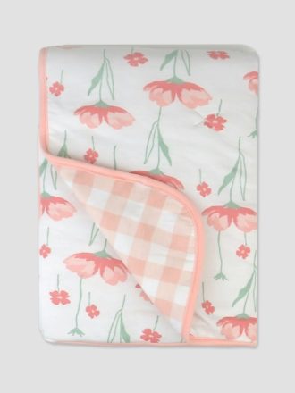 Honest Baby Clothing Organic Cotton Reversible Baby Blanket