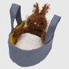 Moppettes Beau Bunny Stuffed Animal Bassinet and Pillow