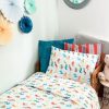 The Gilded Bird Colourful Animals Organic Cotton Toddler Duvet Cover and Pillow Case Set