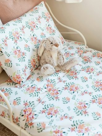 The Gilded Bird Pretty Stems Organic Cotton Toddler Duvet Cover and Pillow Case Set The Gilded Bird Pretty Stems Organic Cotton Toddler Duvet Cover and Pillow Case Set