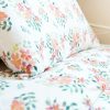 The Gilded Bird Boho Feathers Organic Cotton Toddler Duvet Cover and Pillow Case Set
