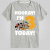 Toddler Disney Hooray I’m 3 Today Graphic Tee