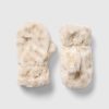 Toddler Faux Fur Leopard Mittens