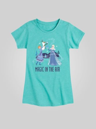 Toddler Frozen Magic In The Air Fitted Short Sleeve Graphic Tee