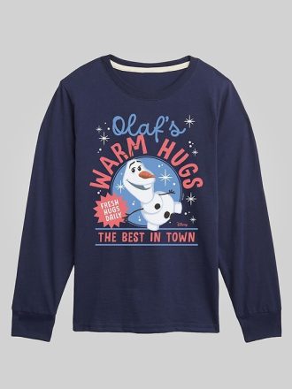 Toddler Frozen Olafs Warm Hugs Long Sleeve Graphic Tee