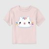 Toddler Gabbys Dollhouse Cakey Big Face Graphic Tee