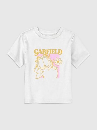 Toddler Garfield Retro Flower Graphic Tee