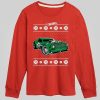 Toddler Hot Wheels Holiday Sweater Pattern Long Sleeve Graphic Tee