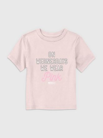 Toddler Mean Girls On Wednesdays We Wear Pink Graphic Tee