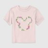 Toddler Mickey And Friends Floral Outline Graphic Tee