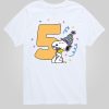 Toddler Peanuts 5th Birthday Short Sleeve Graphic T-Shirt