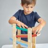 Wooden Ramp Race Car Toddler Toy