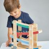Wooden Ramp Race Car Toddler Toy