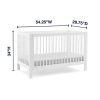 babyGap Charlie Crib with Grey Dots and Stripes Bedding Bundle