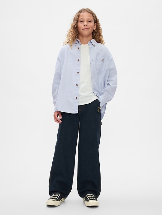 Gap × Disney Kids Oversized Oxford Shirt Gap × Disney Kids Oversized Oxford Shirt