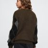 Kids Brushed Argyle V-Neck Sweater
