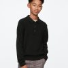 Kids CashSoft Rib Polo Sweater