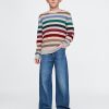 Kids CashSoft Striped Crewneck Sweater