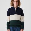 Kids Colorblock Half-Zip Pullover Sweater