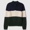 Kids Colorblock Half-Zip Pullover Sweater