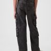 Kids Double Cargo Baggy Jeans