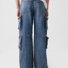 Kids Double Cargo Baggy Jeans
