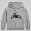 Kids Dr Seuss Grinch Collegiate Pullover Fleece Hoodie