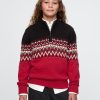 Kids Fair Isle Half-Zip Pullover Sweater