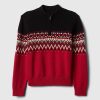 Kids Fair Isle Half-Zip Pullover Sweater