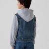 Kids Hooded Icon Denim Jacket