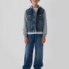 Kids Hooded Icon Denim Jacket