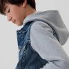Kids Hooded Icon Denim Jacket