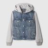 Kids Hooded Icon Denim Jacket