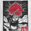 Kids Kung Fu Panda Panda Woodcut Graphic Tee