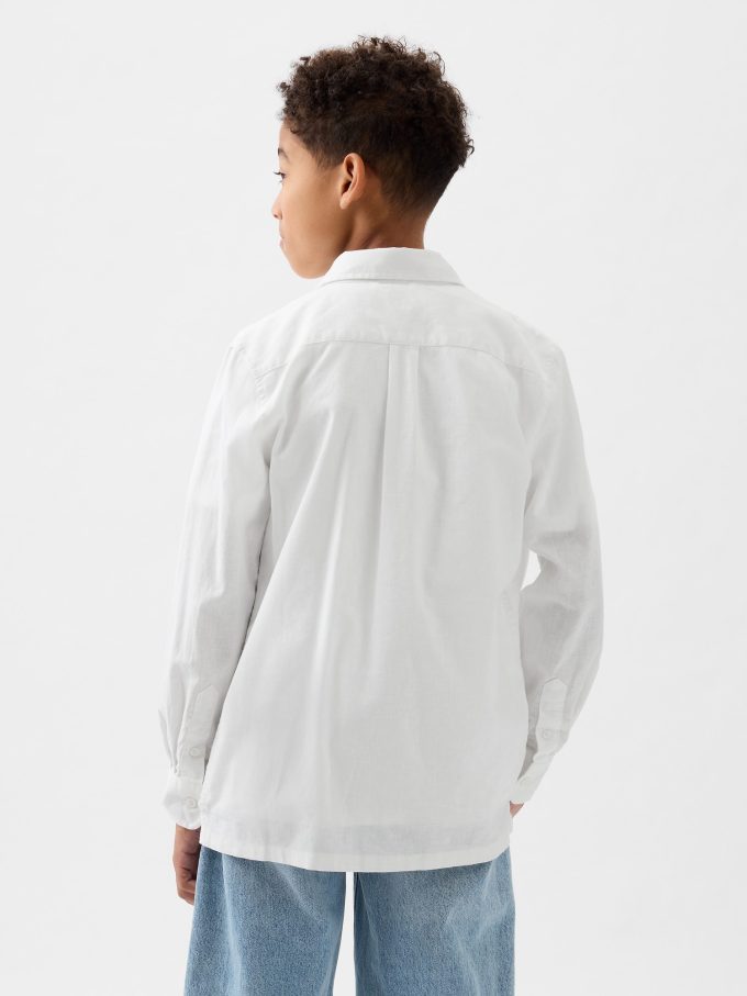 Kids Linen-Cotton Oxford Shirt