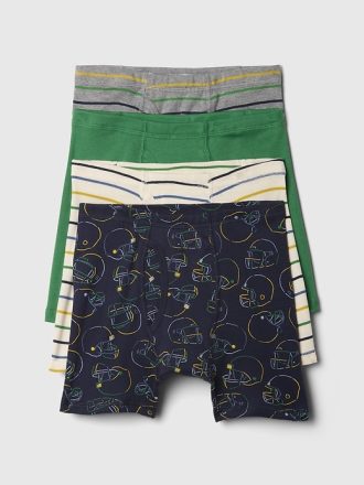 Kids Organic Cotton Boxer Briefs (4-Pack)