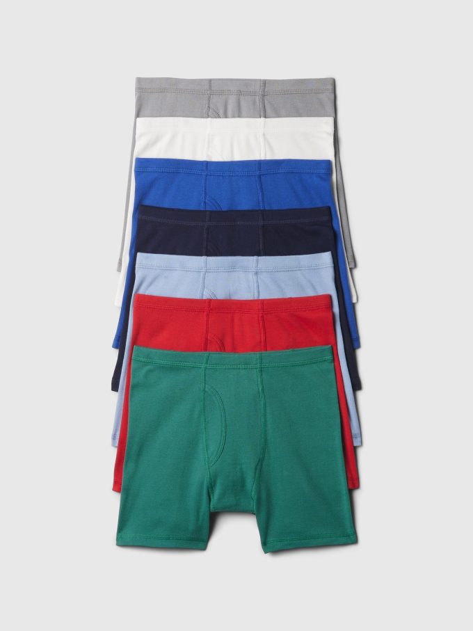 Kids Organic Cotton Boxer Briefs (7-Pack)