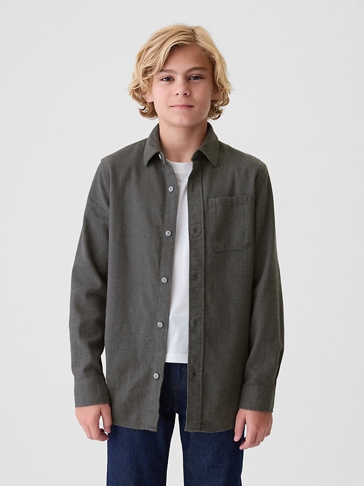 Kids Organic Cotton Flannel Shirt Kids Organic Cotton Flannel Shirt