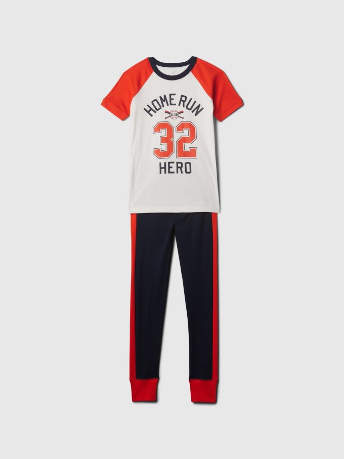 Kids Organic Cotton Graphic PJ Set Kids Organic Cotton Graphic PJ Set