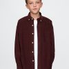 Kids Oversized Corduroy Western Shirt