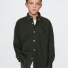Kids Oversized Corduroy Western Shirt